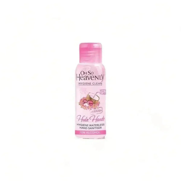Oh So Heavenly Hygiene Clean Hula Hands waterless hand sanitiser 60ml with 70% alcohol and vegan certification