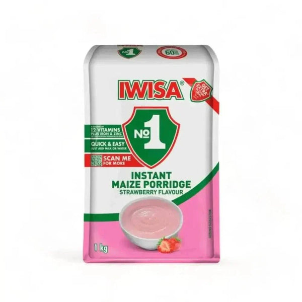 IWISA Instant Maize Porridge strawberry flavor 1kg pack breakfast meal