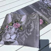 Inge's Art Table Runner - Bunny with Roses from South African Shop in New Zealand – Something From Home.