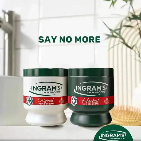 Ingrams Camphor Cream Herbal 450ml for soothing and moisturizing skin care