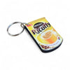Keyring shaped like a classic Ricoffy Instant Coffee tin made from durable resin with metal ring, perfect for South African expats.