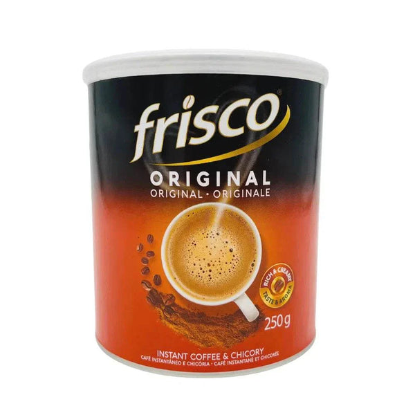 Frisco Rich & Creamy 250g instant coffee and chicory blend rich and creamy flavor