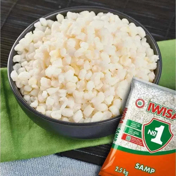 Iwisa Samp 2.5kg package for traditional South African dishes