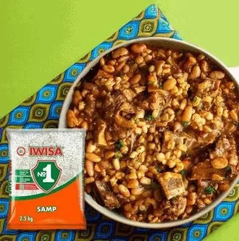 Iwisa Samp 2.5kg natural quick-cooking South African staple for stews and sides