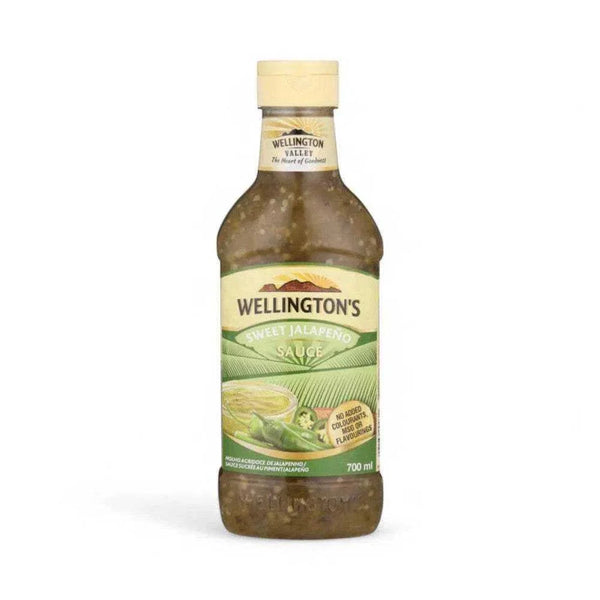 Wellington Sweet Jalapeno Sauce 700ml bottle with a blend of sweet and spicy flavors.
