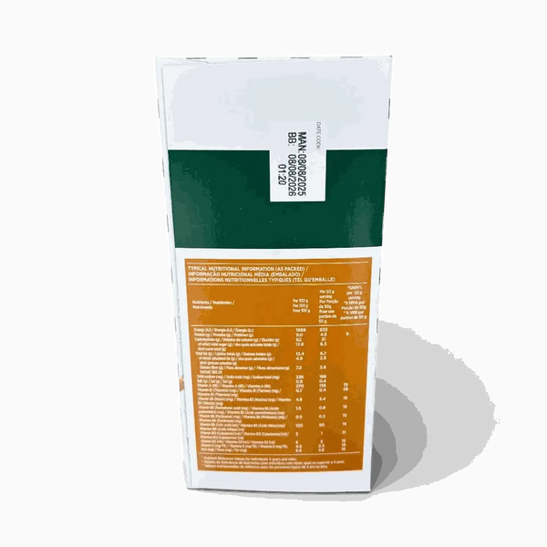 Jungle Oatso Easy Caramel 500g nutrition information panel