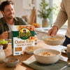 Jungle Oatso Easy Caramel 500g served at a warm family breakfast table