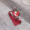 Keyring red heart with "Hope" large 50mm stylish keepsake accessory