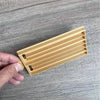 Medium gold plastic Koeksister Cutter for shaping traditional syrup-soaked Afrikaans doughnuts