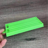 Green medium-sized Koeksister Cutter for shaping traditional Afrikaans braided dough pastries