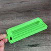 Green medium-sized Koeksister Cutter for shaping traditional Afrikaans fried dough pastries