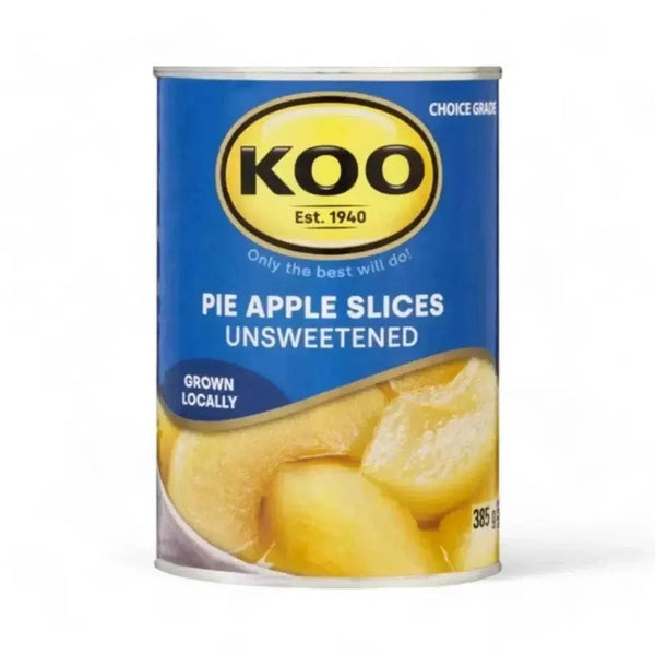 Koo Pie Apple Slices unsweetened 385g pack with no added sugar for baking and desserts