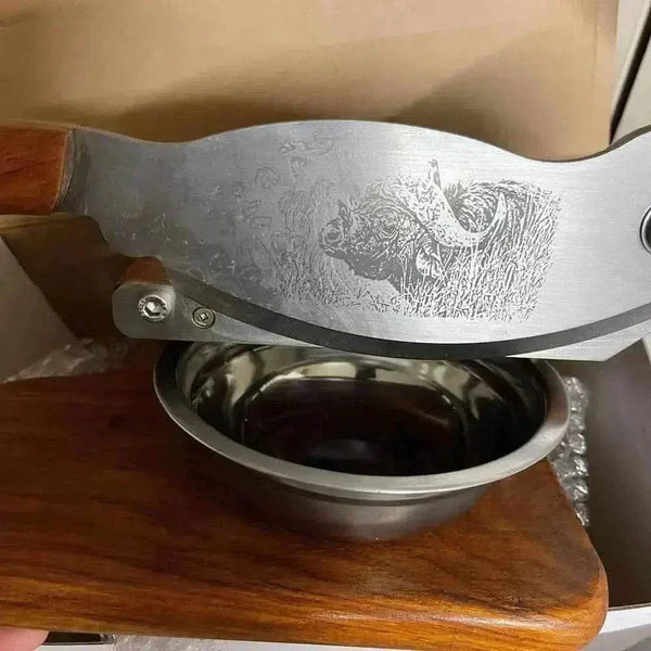 Large Biltong Cutter made from solid Kiaat wood for easy slicing of biltong