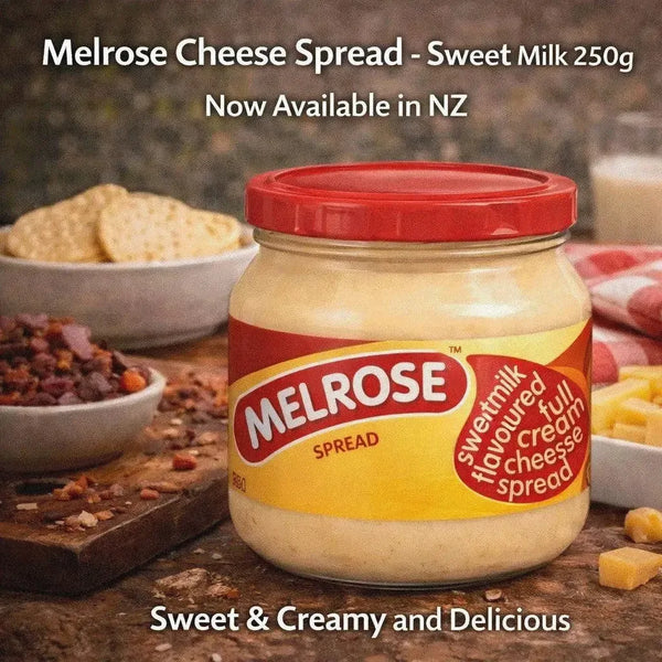 Melrose Processed Cheese Spread Sweet Milk 250g creamy smooth cheese spread made from fresh full-cream milk
