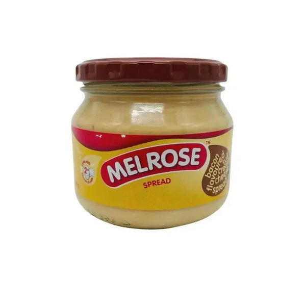Jar of Melrose Processed Cheese Spread Bacon flavor 250g for creamy and versatile use