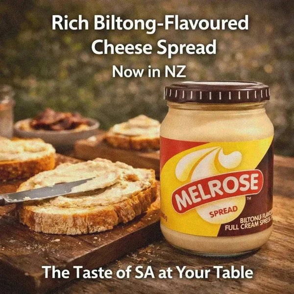 Melrose Processed Cheese Spread Biltong Flavour 400g smooth and savory