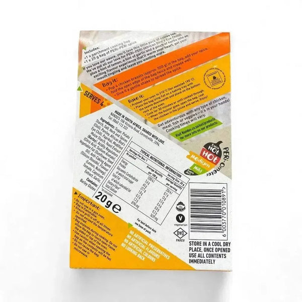 Nando's Peri-Peri Bag & Bake Medium seasoning and cooking bag for flavorful oven-baked chicken