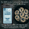 Seven pre-tubed 10m natural sheep casing lengths in the 70m pack