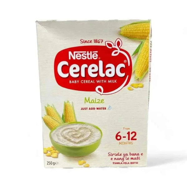 Nestlé Cerelac Baby Cereal with Milk Maize 250g box for infants 6-12 months