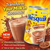 Nestlé Nesquik Chocolate 250g tin with natural cocoa ready to mix with milk for a rich chocolate drink