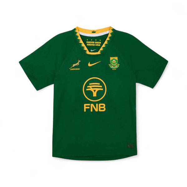 2025 Nike Springboks Women's Home Stadium rugby jersey in green with gold accents, size 2XL