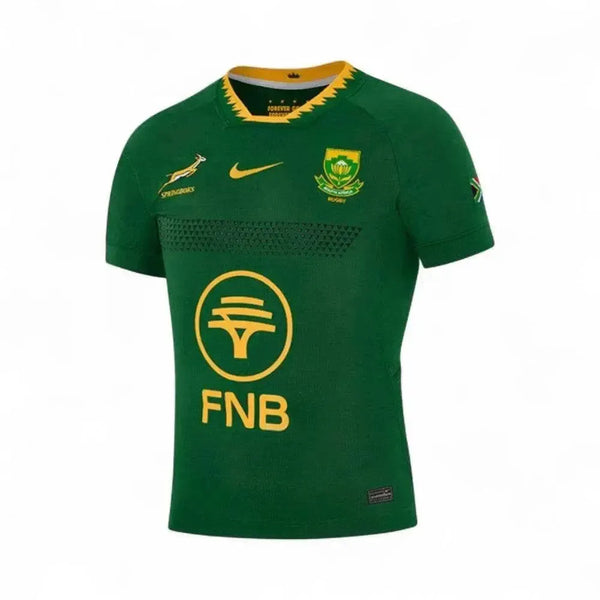 2025 Nike Springboks slim fit replica match day rugby jersey in green and gold, size 2X-large