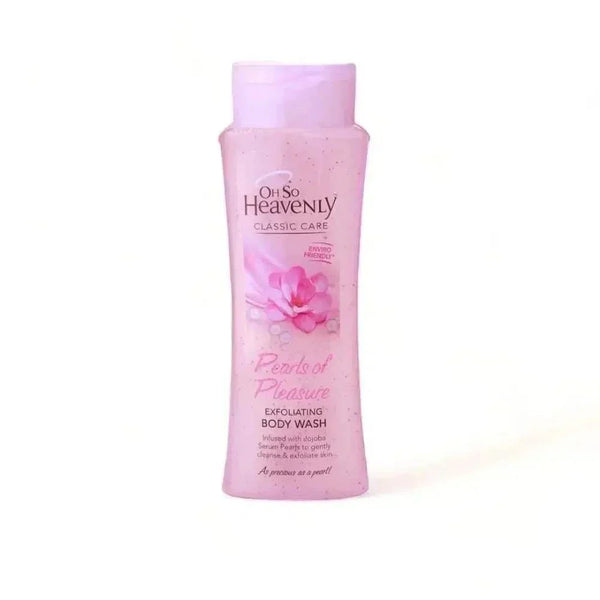 Oh So Heavenly Classic Care Exfoliating Body Wash Pearls of Pleasure with jojoba serum pearls, 375ml bottle