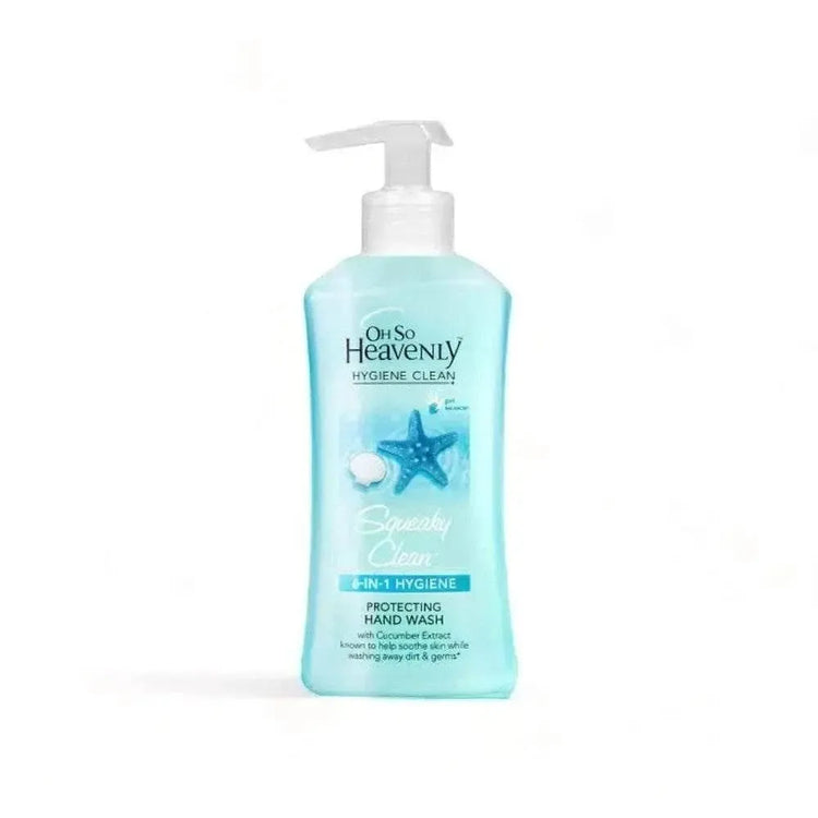 Oh So Heavenly Hygiene Clean Hand Wash 200ml with cucumber extract and fresh scent, vegan and cruelty-free, made in South Africa