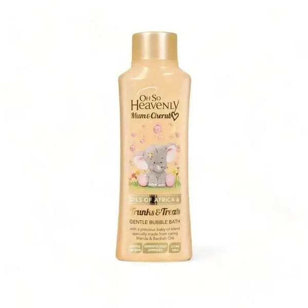 Oh So Heavenly Mum & Cherub Oils of Africa gentle bubble bath 750ml with Marula and Baobab oils for baby soft skin