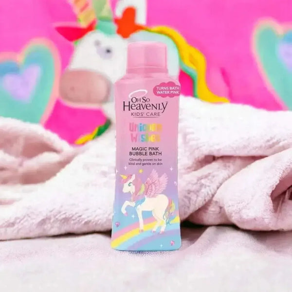 Oh So Heavenly Unicorn Wishes strawberry-scented bubble bath 750ml