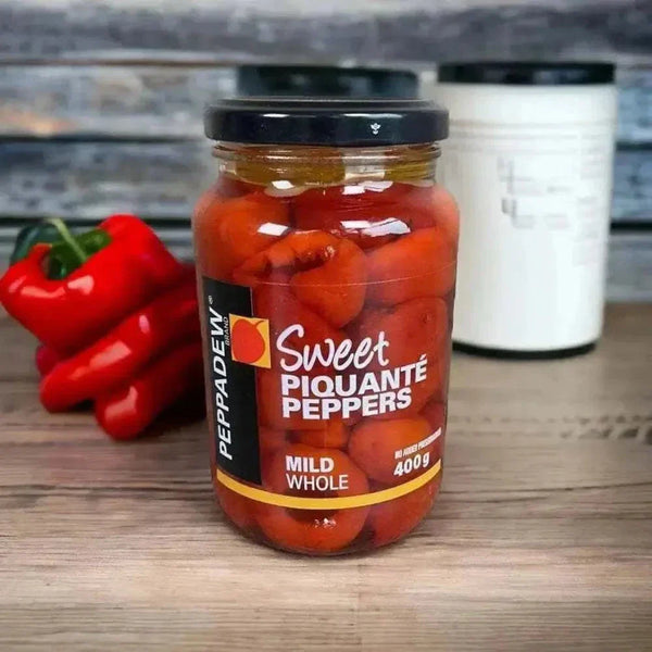 PEPPADEWS Mild whole peppers in sweet and sour brine for antipasti and salads 400g