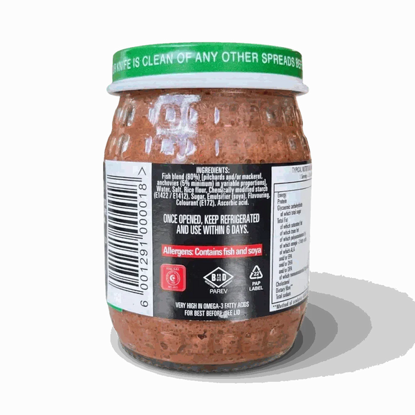 Peck's Anchovette Fish Paste 125g glass jar with South African umami spread