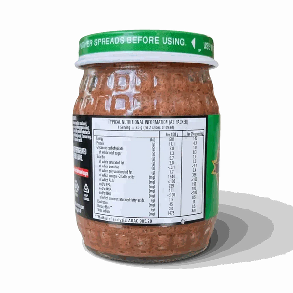 Peck's Anchovette Fish Paste 125g glass jar rich South African fish spread