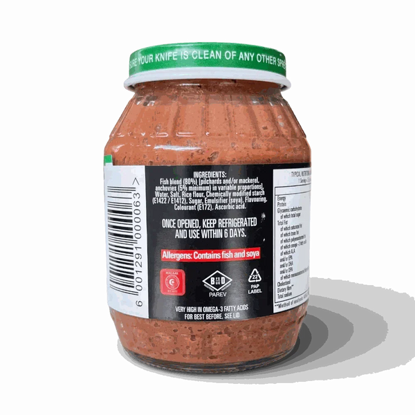 Peck's Anchovette Fish Paste 225g jar with smooth texture and rich flavor
