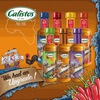 Calisto's Peri Peri Sauce Lemon & Herb 250ml bottles with vibrant packaging and chili decoration.
