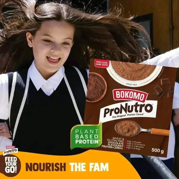 Bokomo ProNutro Chocolate Flavoured Protein Cereal 500g wheat and gluten free breakfast option