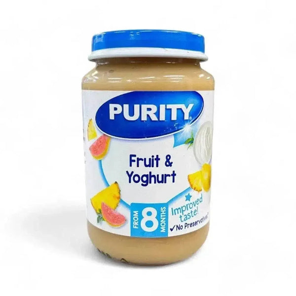 Purity Puree Jar 200ml fruit and yoghurt with no preservatives or artificial flavorings