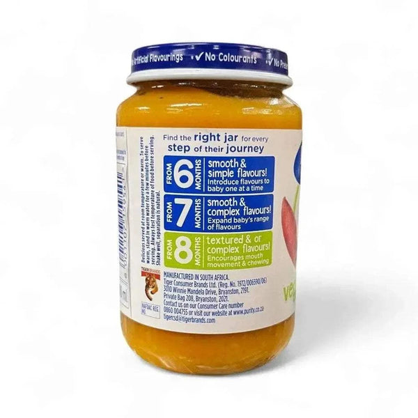 Purity Puree Jar Mixed Vegetables & Rice 200ml textured baby food with no artificial flavors or preservatives
