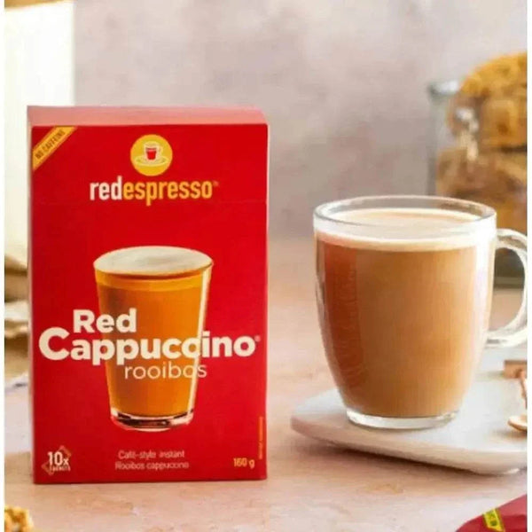 Red Espresso Cappuccino 10 sachets box with Rooibos instant red cappuccino drink