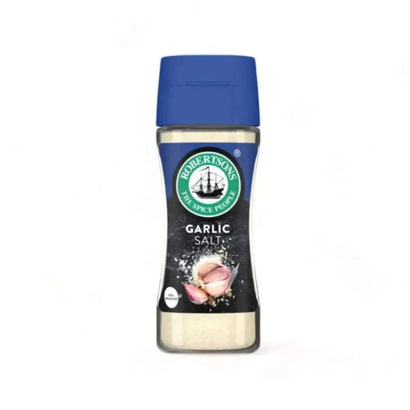 Robertsons Shaker Garlic Salt 100ml spice bottle with natural herbs and garlic flavor