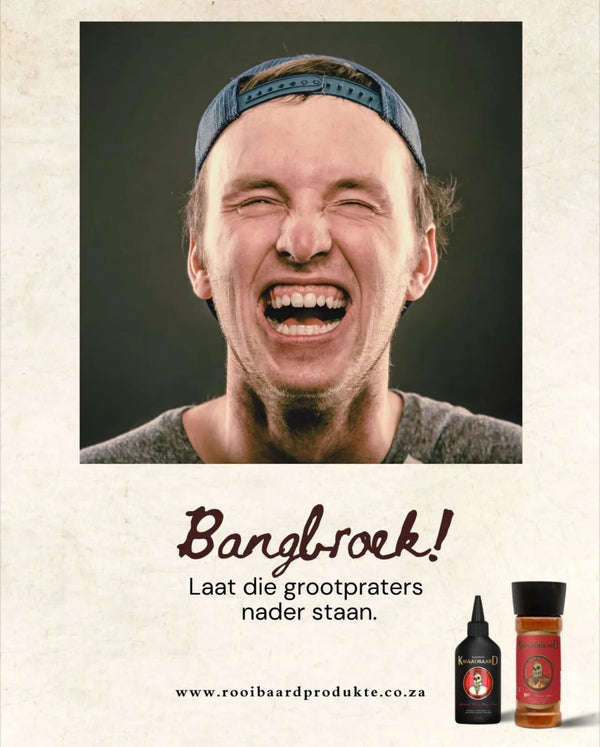 Rooibaard Kwaadbaard Sauce 125ml very hot South African chili sauce with bold spicy flavor for grilling and braais