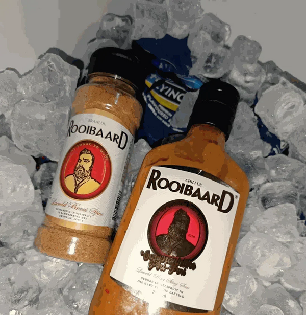 Rooibaard Meat Spice 170ml bottle for grilling and cooking meat seasoning blend