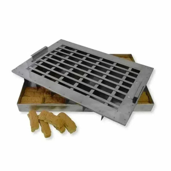 Aluminium Rusk Pan & Cutter for 35cm oven, perfect for baking and cutting homemade rusks