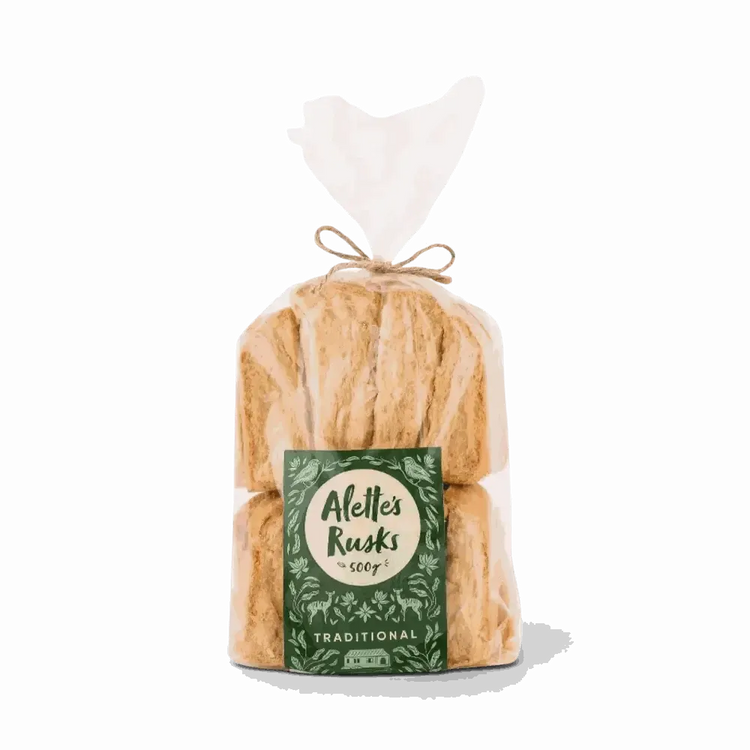 Alette's Rusks Traditional mosbolletjie sourdough 500g resealable pack