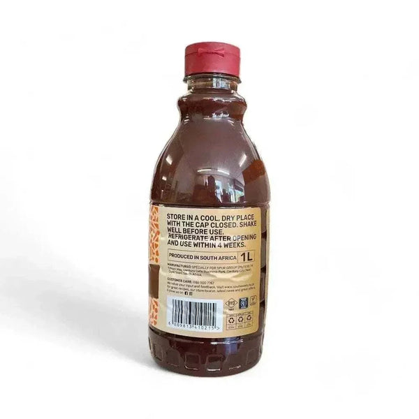 SPUR BBQ Sauce 1L bottle with tangy smoky flavor for braais marinades and dipping