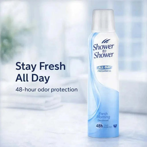 Shower To Shower Woman Deodorant Fresh Morning 150ml Facebook Ad