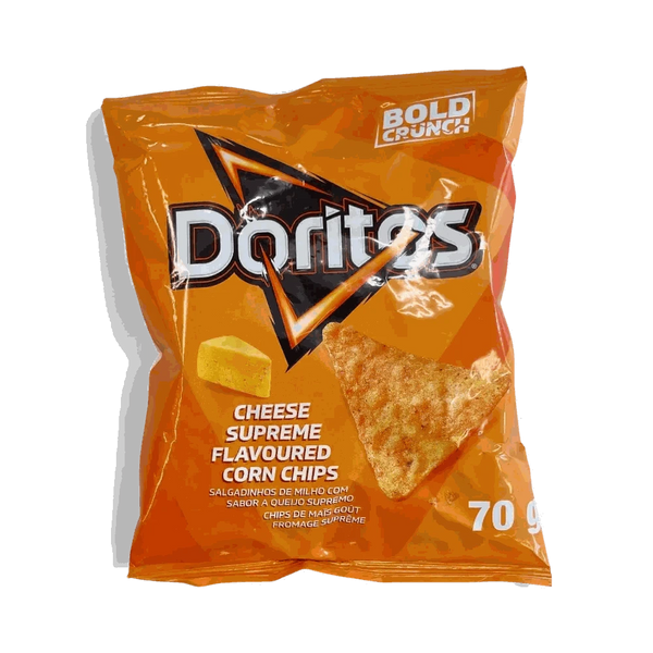 Simba Doritos Supreme Cheese 70g bold crunchy cheesy corn chips snack