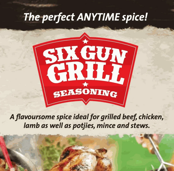 Crown National Six Gun Grill Spice 1kg tub for enhanced grilling flavor