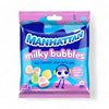 Manhattan Milky Bubbles - 125g milk-flavored sugar-coated chewy gums packaging.