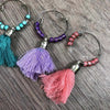 Wine Glass Charms - Tassels 1 - Something From Home - South African Shop